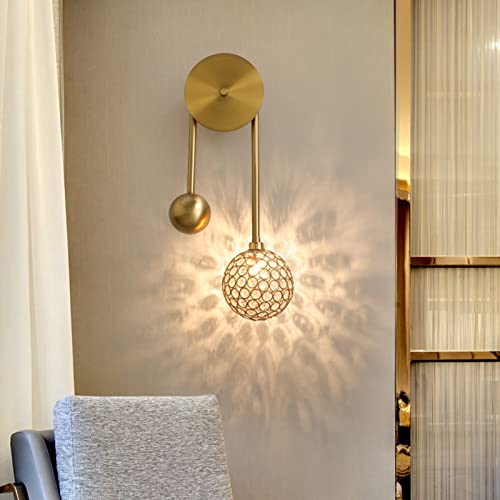 Luces de pared de cristal modernas JCAKES para iluminar salas oscuras 3