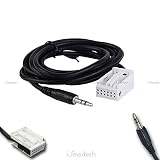 Longitud del cable: 150 cm. 1neiSmartech Cable De Audio Aux In Para Autorradio De VehÍCulos Citroen Y Peugeot. Cable De Entrada Con Conector Jack De 3,5 Mm Blindado, 150 Cm De Longitud, Para Smartphones