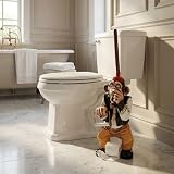 AFD Home Monkey Toilet-Paper Holder Stand, Bathroom Decor, 10 Inches x 11 Inches x 25 Inches
