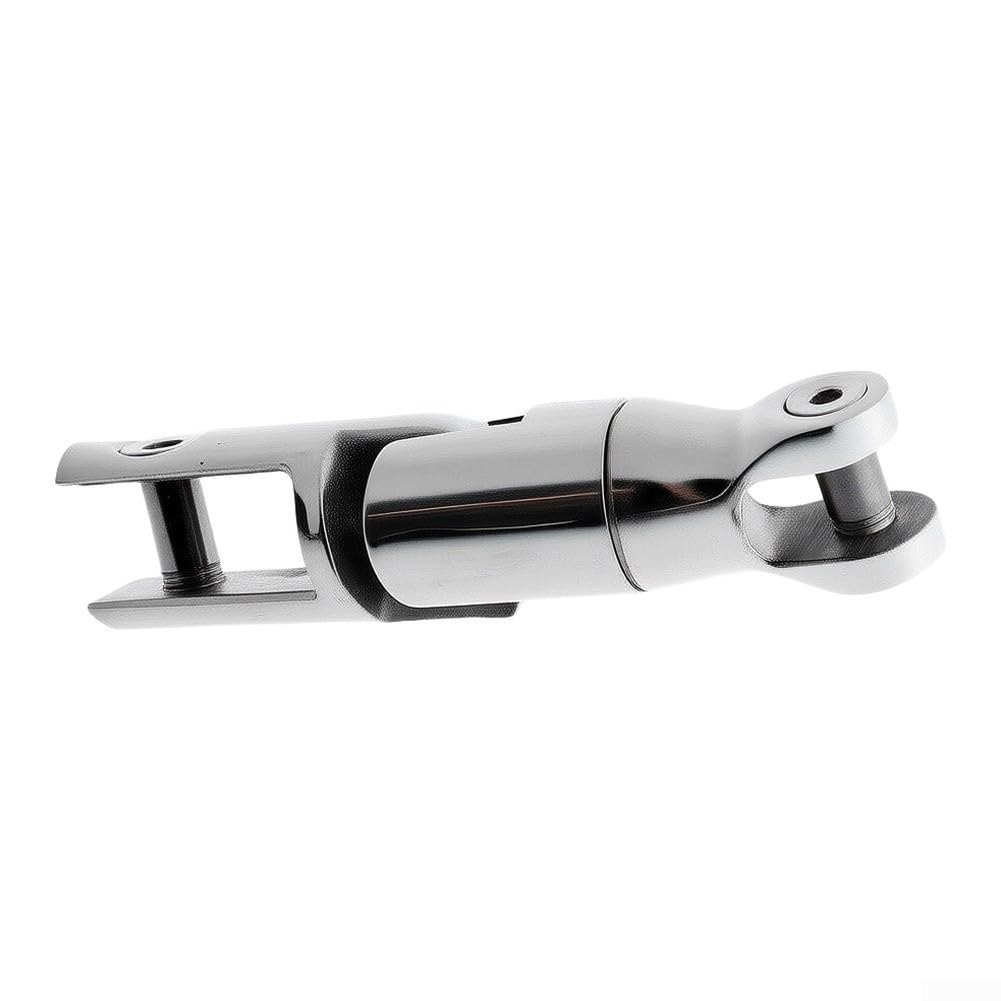 Giratorio de acero inoxidable para ancla, 8-10 mm, articulación giratoria de 360° para cadena de ancla de barco, herraje marino inoxidable para yates y barcos, plata (8-10 mm)
