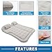 A ABSOPRO Car Air Mattress Camping Mattress Comfortable Backseat Bed Mat Air Bed for Napping Travel Gray