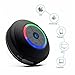 Guppy Water Resistant Bluetooth LED Shower Speaker - FM Radio TF Card Reader, 2016 Model Kid-Friendly, Built-in Control Buttons, Speakerphone, Powerful Suction Cup for Indoor/Outdoor Use (Black)