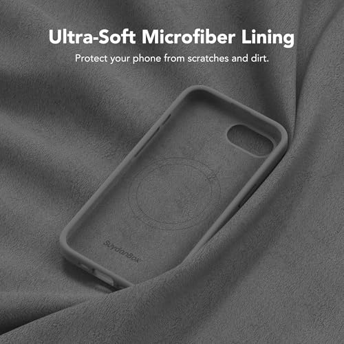 Image of Magnetic for iPhone 17e /iPhone 16e Case, Compatible with MagSafe, [Soft Anti-Scratch Microfiber Lining] Slim Silicone Shockproof Protective Phone Case for iPhone 17e /16e 6.1 inch, Dark Gray