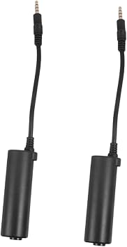 2Pcs Guitar Effects Adapter Cable USB Audio Interface for Electric Bass and Acoustic Guitars Removable Instrument Connection with Tone Controls for