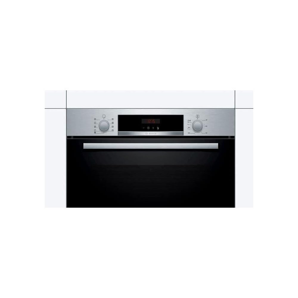 Bosch - HBG536ES3 Four multifonction 60 cm de large, série 6, 3D Hotair, autopilote, assistant de nettoyage, acier,