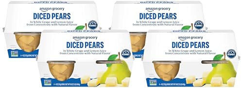 Happy Belly Juice Fruit Cups, Regular Diced Pear 4 Ounce (Pack of 16) - image 1