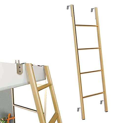 Escalera de litera de metal duradera de 130 cm con ganchos para el hogar 2