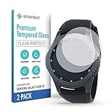 s3 glas wechseln preis MAXIMALE PASSGENAUIGKEIT: Die smartect Bildschirmfolie ist zu 100% kompatibel mit dem original Produkt Samsung Galaxy Gear S3 Frontier / Classic. Bei einer curved Smartwatch wird lediglich die horizontale Fläche von der Glas Folie bedeckt.