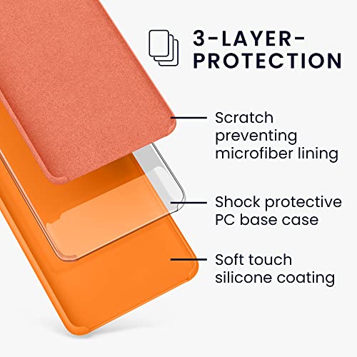 kwmobile Case Compatible with Google Pixel 7 Case - TPU Silicone Phone Cover with Soft Finish - Fruity Orange - Image 2