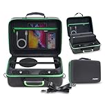 2-in-1 Carrying Case for Xbox Series X/S, Travel Storage Bag for Xbox Series S Console, Controllers, and Accessories During Travel. Hard Shell Case Compatible for Wireless Controllers, Cables