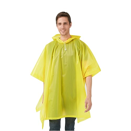 Ehtnsgl 2 Stück Regenponcho Festival Wiederverwendbar, Regenponcho Wandern, Fahrradponcho, Geeignet zum Radfahren, Klettern, Wandern, Angeln, Camping (Gelb) Ehtnsgl 2 Stück Regenponcho Festival Wiederverwendbar, Regenponcho Wandern, Fahrradponcho, Geeignet zum Radfahren, Klettern, Wandern, Angeln, Camping (Gelb)