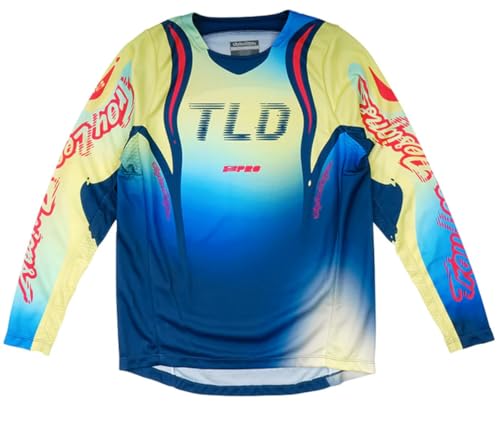 Troy Lee Designs Camiseta juvenil GP PRO; BLOTTED Bright Blue SM