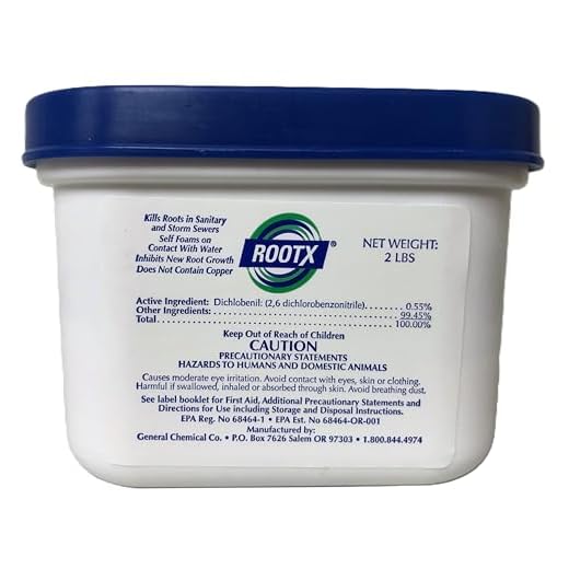 RootX - 2 LB. JAR (No Funnel/Applicator) Foaming root control for sewer lines and septic systems