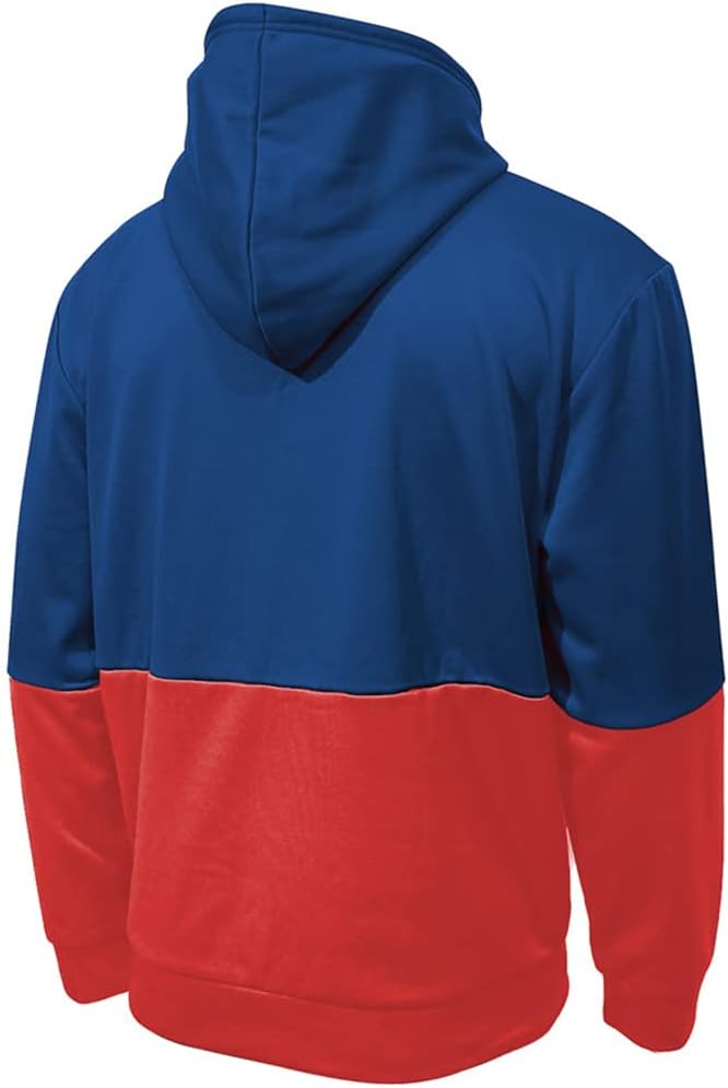 Icon Sports Men’s Pullover Hoodie – Official Soccer Football Club Team Casual Long Sleeve Sweatshirt Sports Active Top (Chivas de Guadalajara Horizon/Navy, XX-Large)