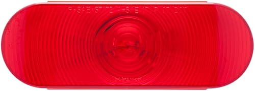 Optronics 6" Oval Red Incandescent Stop Turn Tail Light With Pl-3 Connection St70Rb #TOP14