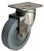 Swivel Plate Caster, 5 in. Dia., 325 lb.