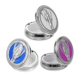 BESTonZON 3 Stück Hochwertiges Rosenkranz-etui aus Kompakte Gebetsperlen-aufbewahrung Eleganter Schmuckkasten für Kommunion Taufe und Katholische Andenken in Mehreren Farben