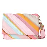 DETTAGLI CURATI — Con dimensioni di circa 25 x 17 x 7 cm e un peso ridotto di 300 g, questa borsa rappresenta l'accessorio ideale per passeggiate in città o nel parco, unendo funzionalità e un design accattivante.