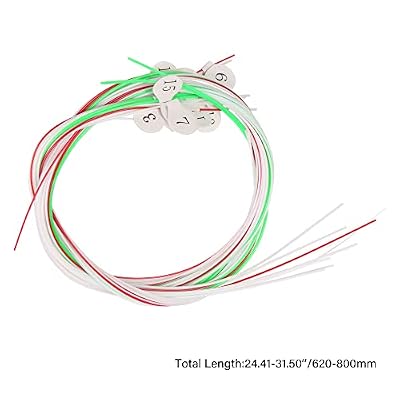 Lovermusic Multicolor 16 Strings Set Lyre Harp Strings for Piano Accessories (Nylon 16 Strings)
