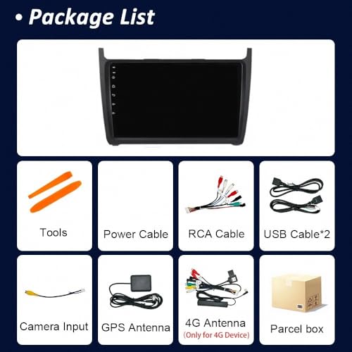 Pantalla Carplay para VW Polo 2008-2017 con Android Auto inalámbrico y GPS 7