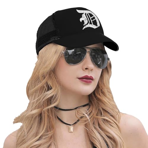 Detroit-5 Mesh Baseball Cap - Classic Adjustable Peaked Cap, Trucker Hat for Men and Women 5