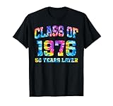 Tie Dye Class of 1976 Reunion 50 Year Alumni High School Tee T-Shirt