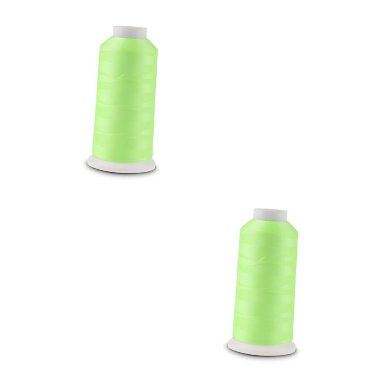 SHINEOFI 2piezas Hilo De Bordar Luminous Glow in The Dark Yards Hilo De Coser Verde Para Bordado y Manualidades Para Proyectos Creativos y Decorativos