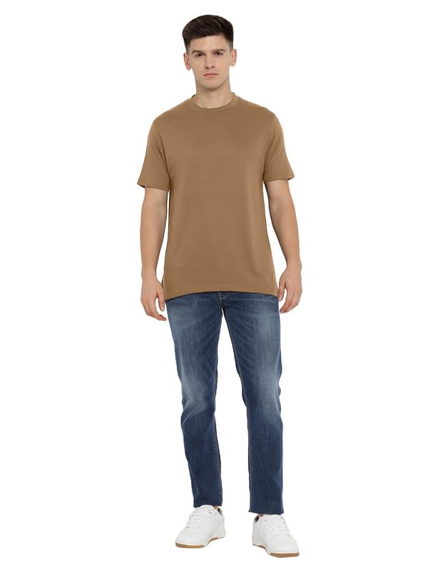 Image of AMERICAN CREW 100% Supima Cotton Round Neck T-Shirt for Men