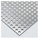 Perforated Metal Sheets, Expanded Metal Mesh Aperture 8mm/ 0.32in, Perforated Stainless Steel Sheet, Stainless Steel Mesh Screen Panel, For Industrial & Home U(Size:110*55 cm,Color:Double-bound 1.6mm)