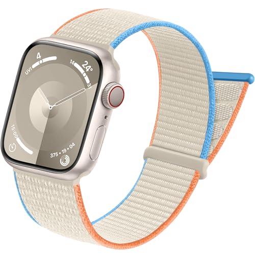 DGege Sport Loop Band Compatible with Apple Watch Bands 38mm 40mm 41mm 42mm 44mm 46mm 45mm 49mm for Men Women,Stretch Adjustable Braided Nylon Straps for iWatch Series 11/10/9/8/7/6/5/4/3/2/1/SE/Ultra