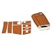 Produktbild Schlüssel Folie VB für 3 Tasten Auto Schlüssel Folien Cover - Finest Folia Etui Schutzhülle Schlüsselhülle (Kupfer Matt Metallic)