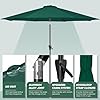 Tempera Patio Market Outdoor Table Umbrella with Push Button Tilt and Crank, Large Sun Umbrella with Sturdy Pole & Fade Resistant Canopy, Easy to Set #2