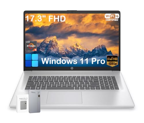 HP (�G�C�`�s�[) 17.3�C���` FHD �m�[�g�p�\�R�� �r�W�l�X����ъw���p 64GB RAM 2TB SSD AMD Ryzen 5 7430U 250 Nits IPS �f�B�X�v���C AI Copilot �����[�d �E�F�u�J���� Wifi6 Wi