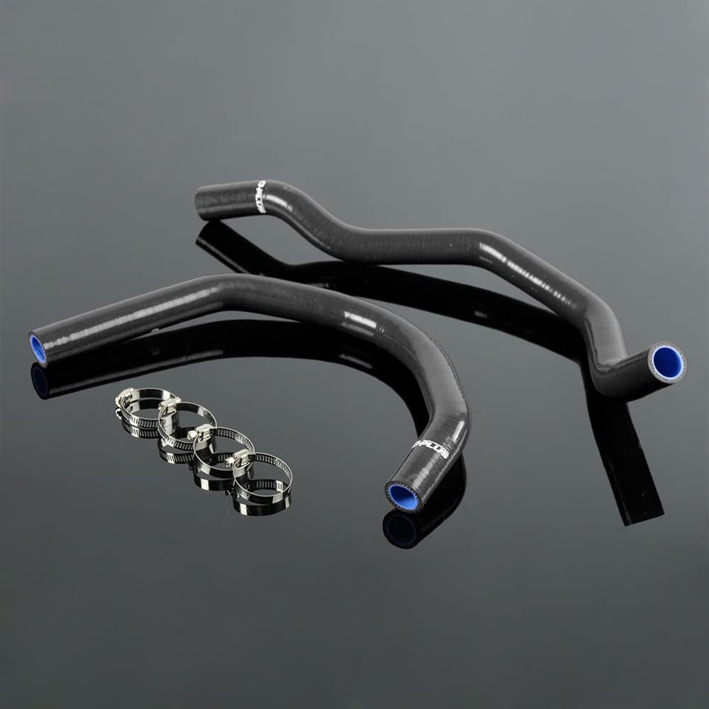 PIT66 Silicone Radiator Hose Kit,Compatible with Yamaha Banshee 1987-2006 YFZ 350 YFZ350 Black with Clamps