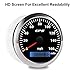 cowspeeder 7 Color GPS Speedometer Odometer Waterproof, 0-160 MPH for Car Boat Motorcycle fit 9-32V