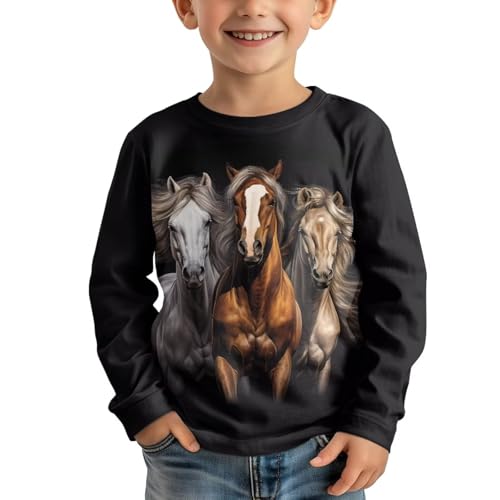 Image of Kids Long Sleeve Shirts for Girls 3-16 Year Old Cute Clothes for Teen Girls Casual Workout Tops
