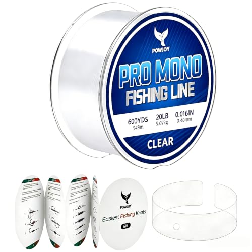 Monofilament Fishing Line with Knot Guide Cards for Beginners to Pro