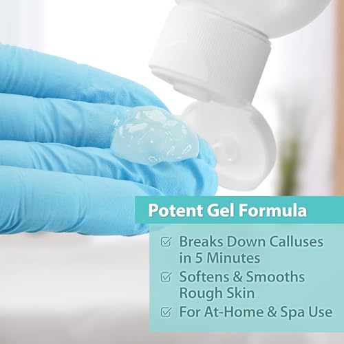 Ebanel Professional Callus Remover for Feet with 20% Urea, Epsom Salt, Salicylic Acid, Glycolic Acid, Heel Toe Foot Callus Remover Gel Peel Exfoliator Dead Skin Removal for Feet, Cracked Heel Repair