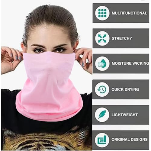 Image of Neck Gaiter Masks Tube Scarf,Seamless Bandanas Buffs Gators,Ourdoor Face Mask Face Covering Multi Headwear