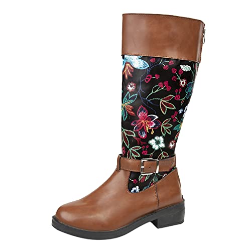 Bottines d'hiver mi-mollet au design soigné avec finitions zippées et bout rond ergonomique