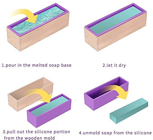 Telituny Flexible Rectangular Soap Silicone Mold - Image 3