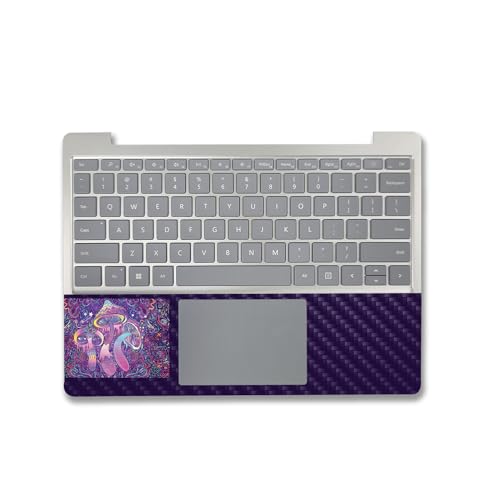 Image of MightySkins Carbon Fiber Skin Compatible with Microsoft Surface Laptop Go 3 (2023) Full Wrap Kit - Bad Trip | Protective, Durable Textured Carbon Fiber Finish | Made in The USA