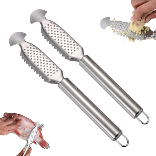INEDRIMS Ecailleur Poisson, Ecailleur Poisson Professionnel Acier Inoxydable, N'abîme Pas La Chair du Poisson, pour Les Ménages, Les Restaurants Et Les Supermarchés (2)