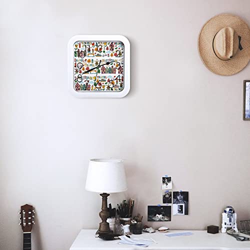 Pendule Murale Silencieuse Horloge de Précision Moderne 26cm - 7