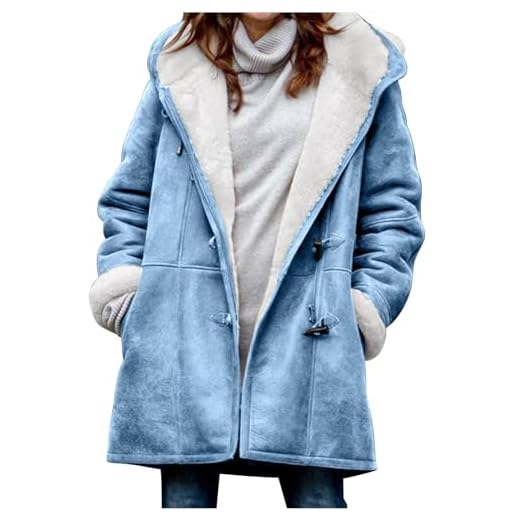 Susenstone Manteau Femme Fourrure avec Capuche Hiver Chaud éPais Long Elegant Slim Fit Manche Longues Mode Pas Cher Veste en Jean Fille Parka Outercoat