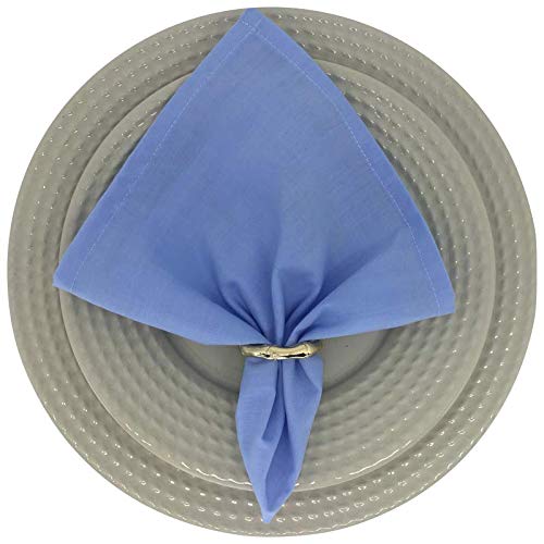 Guardanapo de Tecido Azul Ceú 32cmx32cm - 4 unidades