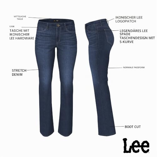 Lee Legendary Bootcut-Jeans mit mittelhoher Taille für Damen, 34 – Ansicht 5
