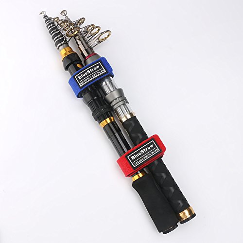 Fishing Rod Belts Ties Stretchy Magic Bait Casting Spinning Rod Straps Holders - Thumbnail 2