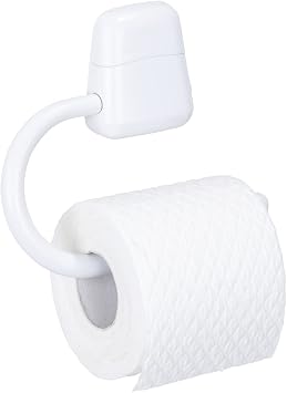 Wenko Toilet roll Holder Pure, White, 3 x 17.5 x 15.5 cm