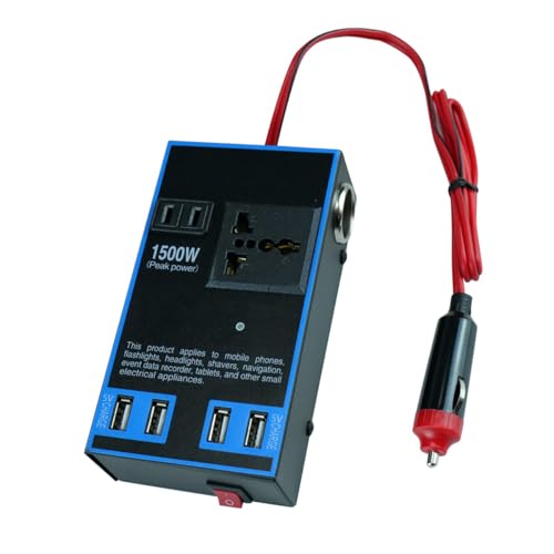 karonpeln 1500W J[p[Co[^[ ԍڃCo[^[ 12V 24V DC - 110V 220V AC ԗvOA_v^[Ro[^[ USB}[d|[g ACRZg |[g J[`[W gbN z[RZgp